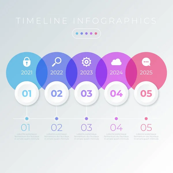 Tijdlijn Infografische Tools Business Template Kan Worden Gebruikt Voor Presentatie — Stockvector