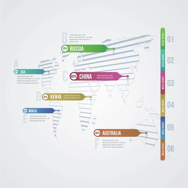 Infographic Tools Business Template Can Used Presentation Web Workflow Diagram — стоковый вектор