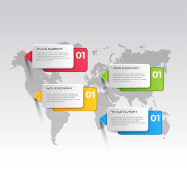 dünya haritası bilgi araçları iş şablonu sunum, web veya iş akışı şeması için kullanılabilir