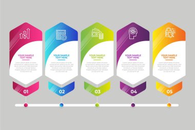 Modern Infographic element koleksiyonu & araçlar iş bilgi şablonu, sunum, web veya iş akışı şeması düzeni için kullanılabilir