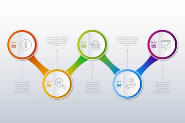 Zaman çizelgesi Bilgi araçları iş şablonu, sunum, web veya iş akışı şeması için kullanılabilir
