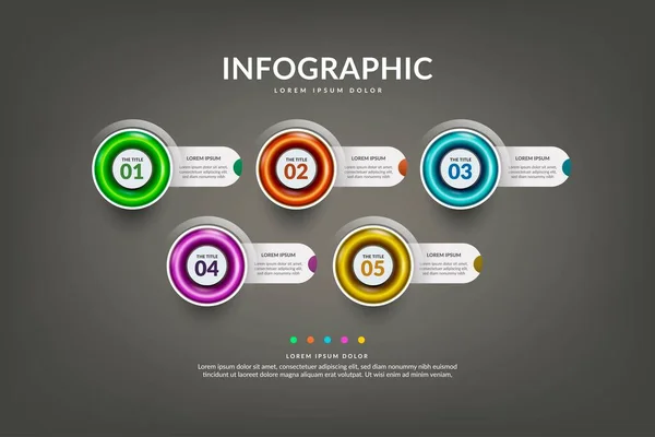 Zeitachse Infografik Tools Geschäftsvorlage Kann Für Präsentation Web Oder Workflow — Stockvektor