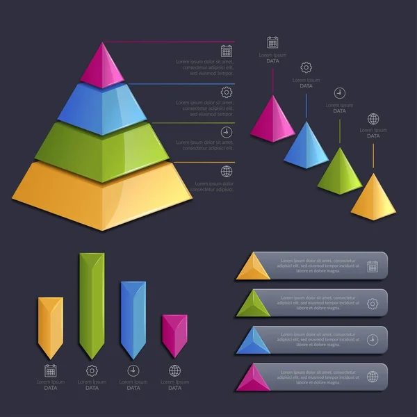 Moderní Infographic Element Kolekce Nástroje Business Infographic Šablona Lze Použít — Stockový vektor