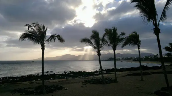 Lanzarote adasında gün batımı