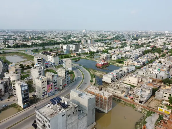 stock image High angle view of best housing society Bahria Orchard Phase 2 in Lahore Pakistan on August 26, 2023