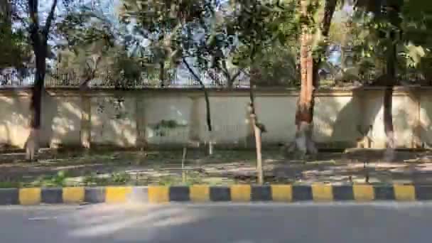 Mart 2024 Lahor Pakistan Kişisel Araba Yolculuğu Sırasında Kasur Karayolu — Stok video