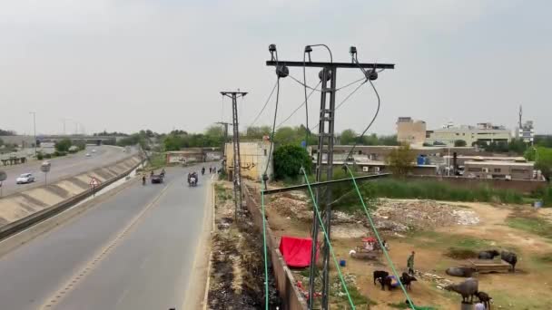 Közlekedés Városi Forgalom Lahore Ban Pakisztánban 2024 Április — Stock videók