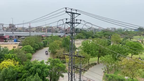 Vue Angle Élevé Parc Public Lahore Pakistan Avril 2024 — Video