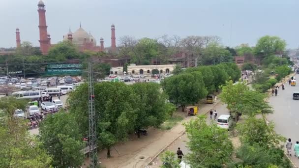 Вид Публічний Парк Лахор Пакистан Квітня 2024 Року — стокове відео