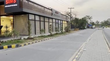 Barselona şehrinin sokak manzarası