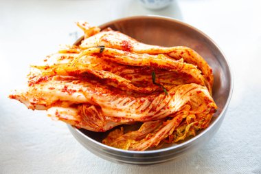 Kore Geleneksel Yemek Kimchi Turşulu Lahanadan yapılır