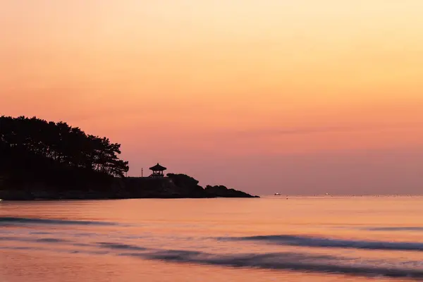 Cheongsapo, Busan, Kore 'de Deniz Gündoğumu