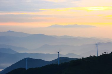 Kore Hanwoo Dağı Gündoğumu Manzarası