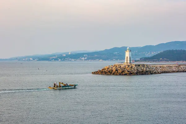 Songdaemal Deniz Feneri, Gyeongju, Kore Sabah Görüşü