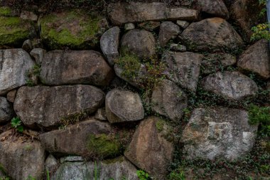 Eski model tuğla duvarın arka planı