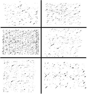 Kirli Grunge Doku Vektörü Vektör Set vektörü Grunge Resim deseni siyaha boyanmış. Şeffaf üzerine koyu eskimiş kaplama deseni örneği 