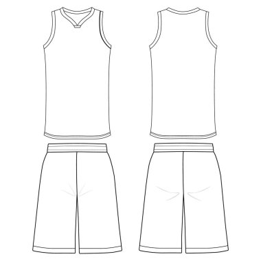 Yazı tipi ve arkası basketbol forması tasarımı. Jersey sepeti.