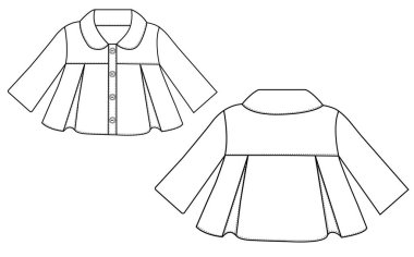 Bebek kız El düz çocuklar günlük süveter tasarımı