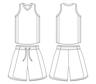 Yazı tipi ve arkası basketbol forması tasarımı. Jersey sepeti.