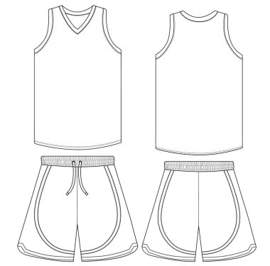 Yazı tipi ve arkası basketbol forması tasarımı. Jersey sepeti.