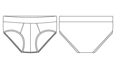 Boxer iç çamaşırı vektör illüstrasyon şablonunu geriye alır ve iç çamaşırı vektör tasarımını beğenir