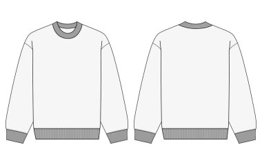 Kadınlar büyük beden Sweatshirt tasarımı vektör çizimi tasarımı