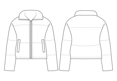 Sıradan, düz moda, giyim tasarımcısı, ceket 