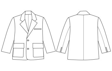 bebek oğlan blazer vektör illüstrasyonu 