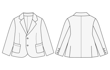 bebek oğlan blazer vektör illüstrasyonu 