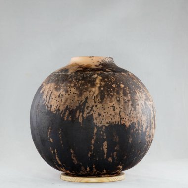 RAAQUU Raku seramik çömlek vazo gökkuşağı aurora desenli ev dekorasyonu Adil Ghani tarafından Malezya 'dan