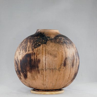 RAAQUU Raku seramik çömlek vazo gökkuşağı aurora desenli ev dekorasyonu Adil Ghani tarafından Malezya 'dan