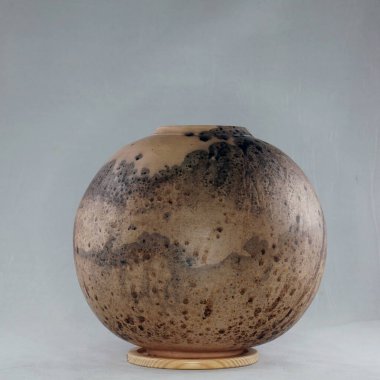 RAAQUU Raku seramik çömlek vazo gökkuşağı aurora desenli ev dekorasyonu Adil Ghani tarafından Malezya 'dan