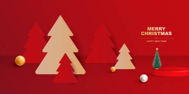 Mutlu Noeller vektörü. xmas ile kış Noel arka planı.