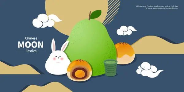 Sonbahar ortası festival kutlamalarının temsilcisi. Tavşan ve Ay.