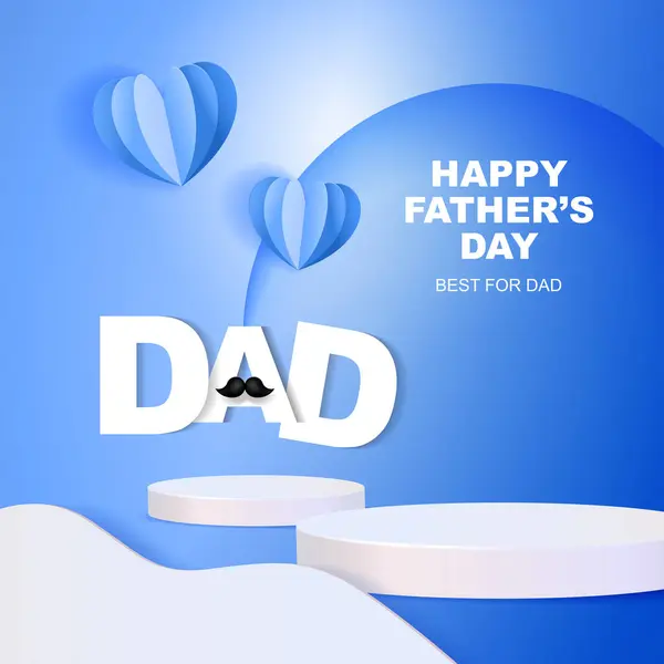 Mutlu Babalar Günü Kutlamalarının Temsili Temsilcisi Oluşturma — Stok Vektör