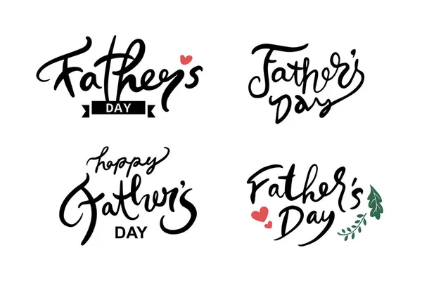 Mutlu Babalar Günü Kutlamalarının Temsilci Illüstrasyonları Babalar Günü Karşılama Metni — Stok Vektör