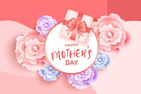 Vektorillustration Der Fröhlichen Feier Des Happy Mother Day — Stockvektor