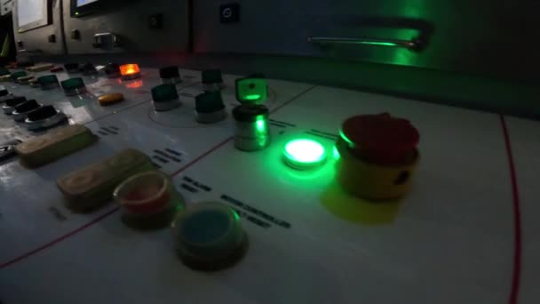 隧道钻孔机控制面板 — 图库视频影像