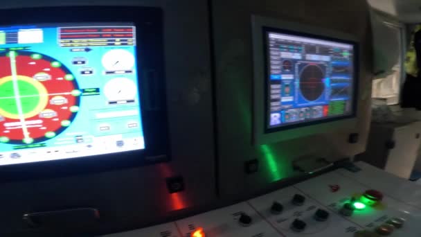 Panel Control Máquina Perforación Túnel — Vídeos de Stock