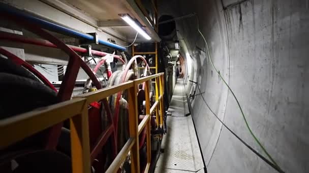 View Tunnel Boring Machine — Stock Video