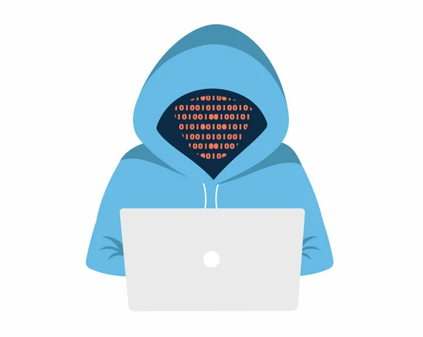Hacker Hacking Programma Websites Computer Internet Veiligheid Beveiliging — Stockvector