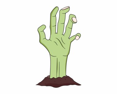 Zombi El yerden sarkıyor Mutlu Cadılar Bayramı temalı parti