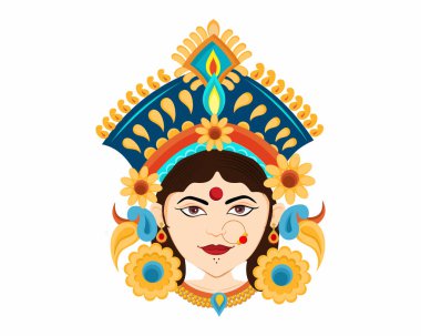 Hint tanrısı Navratri Durga maa in happy Durga pooja Subh Navratri