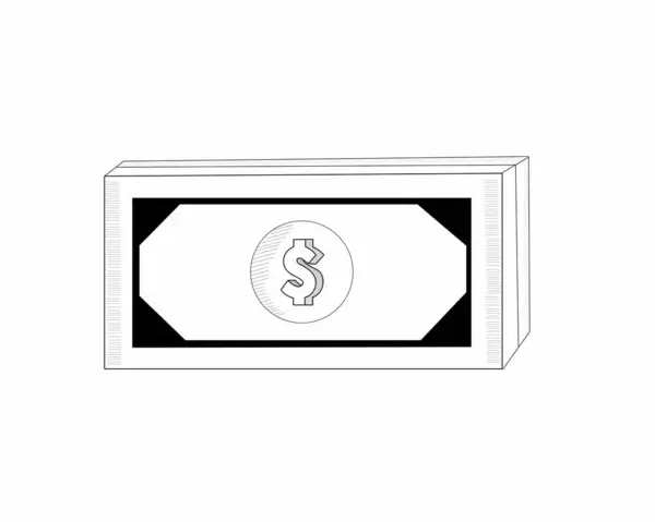 Backnotes Icon Investissement Financier — Image vectorielle