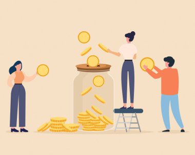 Kadınlar Dev Cam Jar Finans Yönetimi, para tasarrufu ve mevduat artışına Altın Para Topluyor