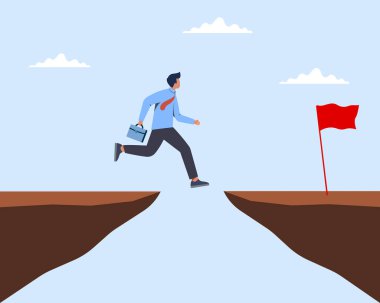 İnsan, başarı için yarışma hedefine ve hedefine ulaşma hedefine doğru atlıyor.