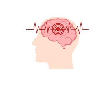 Beyin felçli insan kafası Dünya Akıl Sağlığı Günü Akıl Sağlığı Bilinci Konsepti