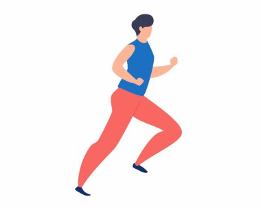 Kilo vermek için koşan kadın Aktif sağlıklı yaşam tarzı.