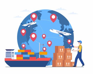 Küresel lojistik ağı Hava kargo taşımacılığı uluslararası lojistik dağıtım