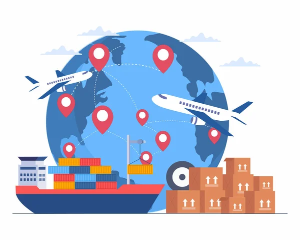 Kargo lojistik hava nakliye gemisi taşımacılığı Global lojistik dağıtımı